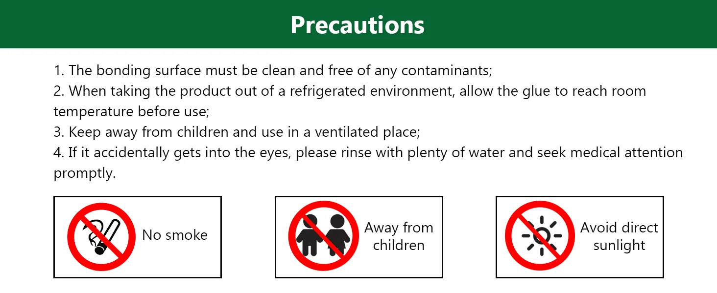 Precautions for aquarium adhesive: clean surface, room temperature, away from children, eye safety, no smoke, avoid sunlight