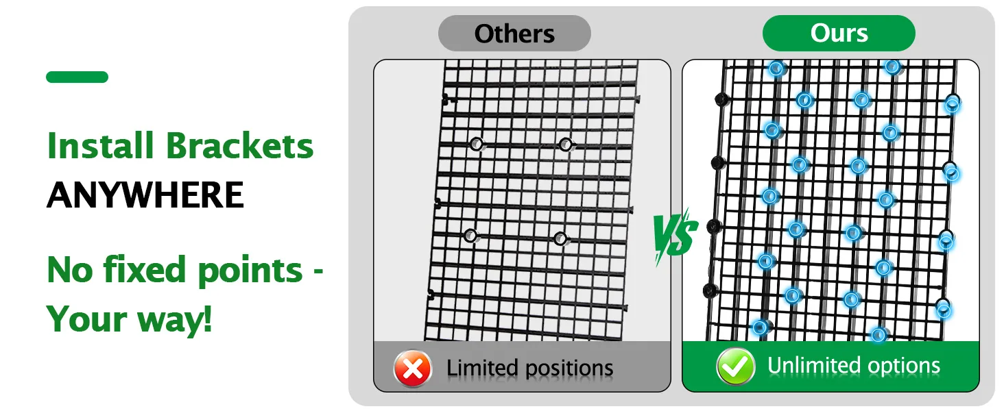 Hygger aquarium brackets comparison: limited vs unlimited installation options with adjustable brackets