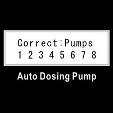 Auto Dosing Pump with 8 pump options labeled 1-8 for aquarium maintenance
