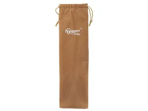 Brown drawstring bag with 'Hygger' logo, designed for aquarium accessories storage and transport.