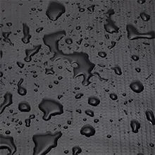 Water droplets on a textured surface, showcasing the hygger aquarium's water quality and design.
