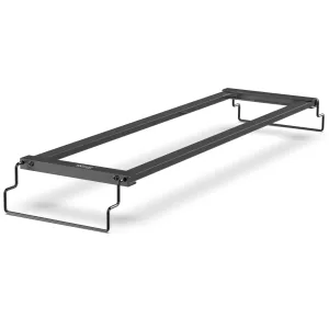 Hygger aquarium stand frame with adjustable height and wire hooks for easy fish tank mounting