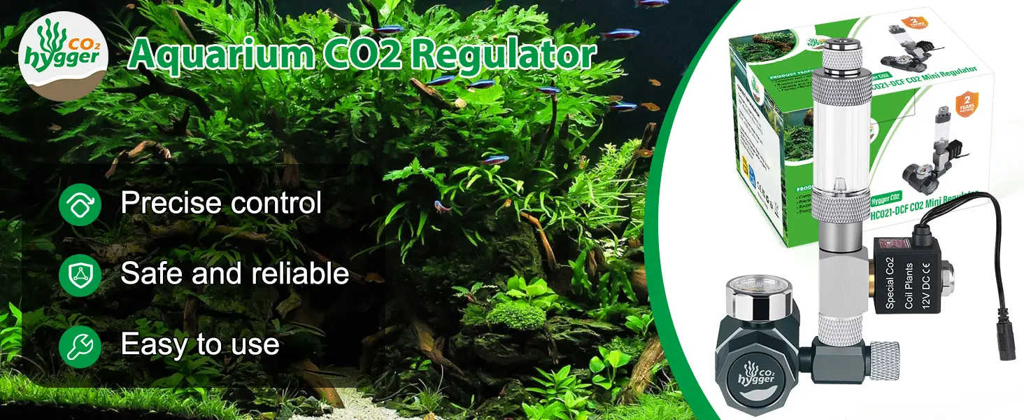 Hygger Aquarium CO2 Regulator with precise control, safety features, and easy setup for thriving planted tanks.