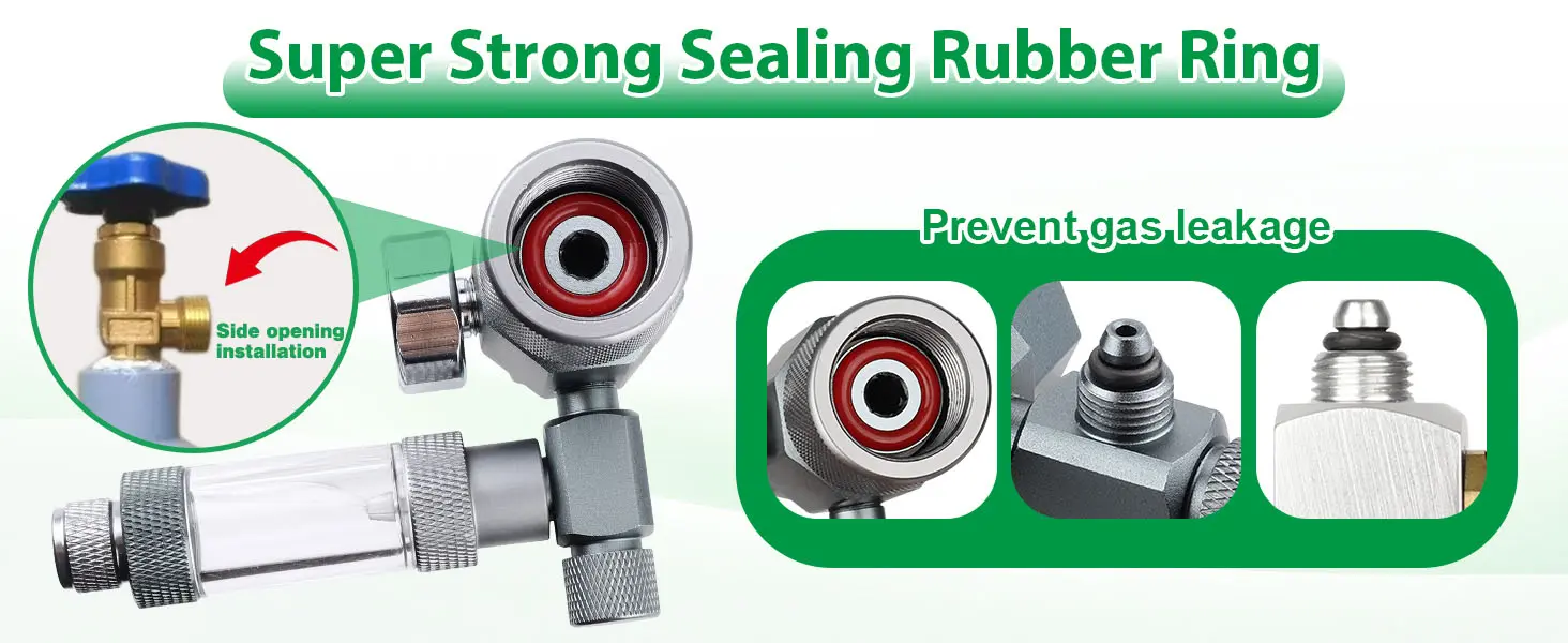 Super strong sealing rubber ring for aquarium air pumps, preventing gas leakage with side opening installation.