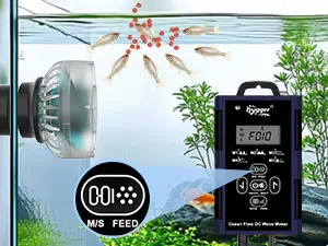 Hygger aquarium water pump and feeder system with automatic feeding and filtration for fish tanks