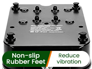 Hygger aquarium base with non-slip rubber feet and vibration reduction features for stable tank placement