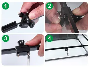 Step-by-step guide to installing hygger aquarium accessories: mounting brackets, securing components, and assembling frame st