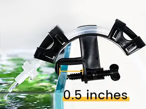 Hygger aquarium water flow regulator with adjustable 0.5-inch opening for precise water control in fish tanks