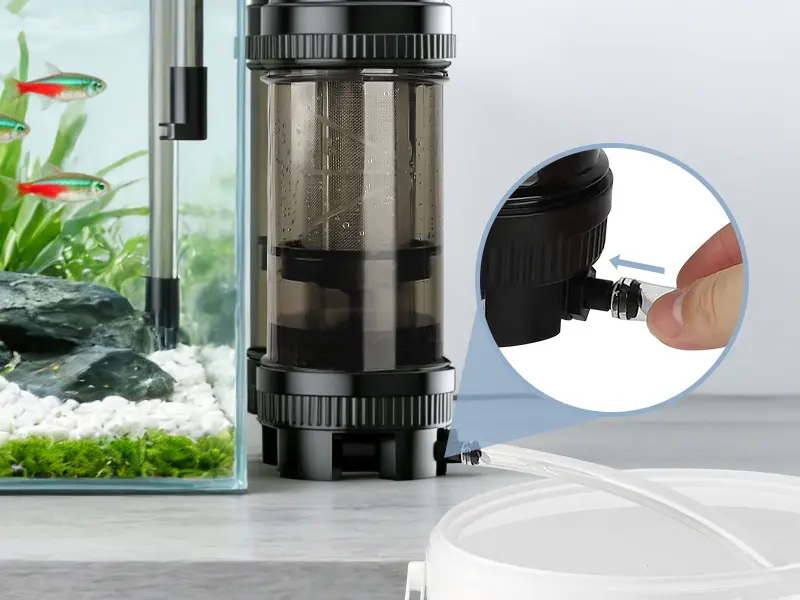 Hygger aquarium filter with adjustable flow control for clean water and healthy fish