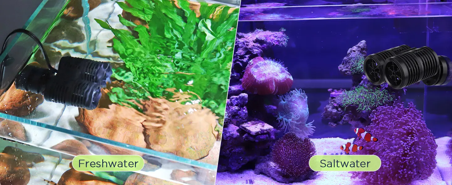 Hygger aquarium filters for freshwater and saltwater tanks with plants and coral